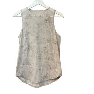 Lululemon Sculpt Tank II Top Women’s Size 4 White Mesh Back Athletic Old Style